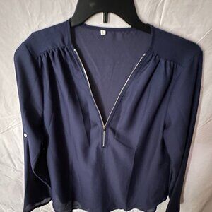 Women's Lg Long Sleeve Beautiful Blouse